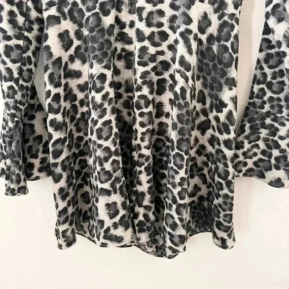 Easel Leopard Print Romper - image 4